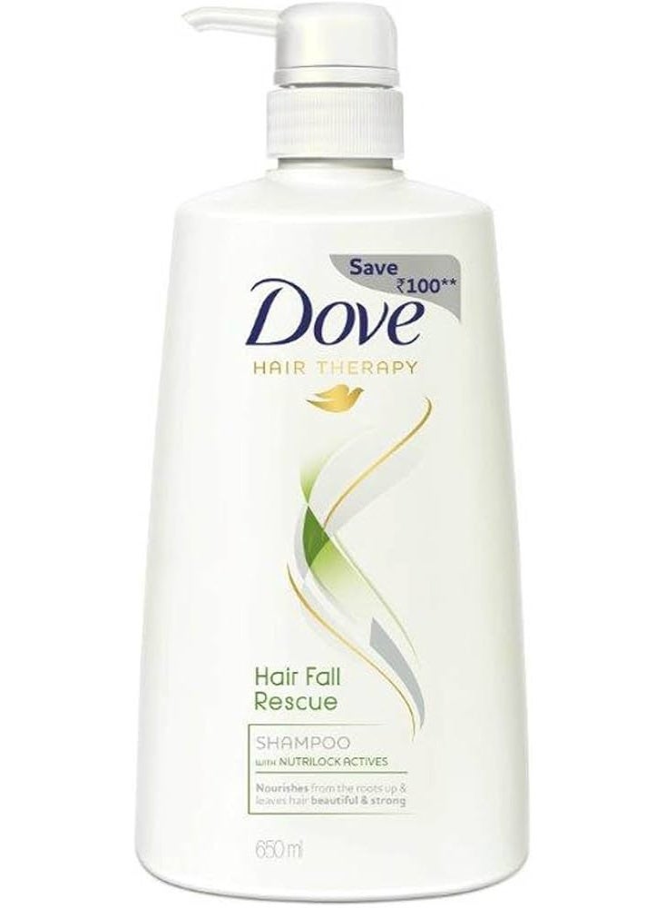 Dove Hairfall Rescue Therapy Shampoo, 650ml - Image 2